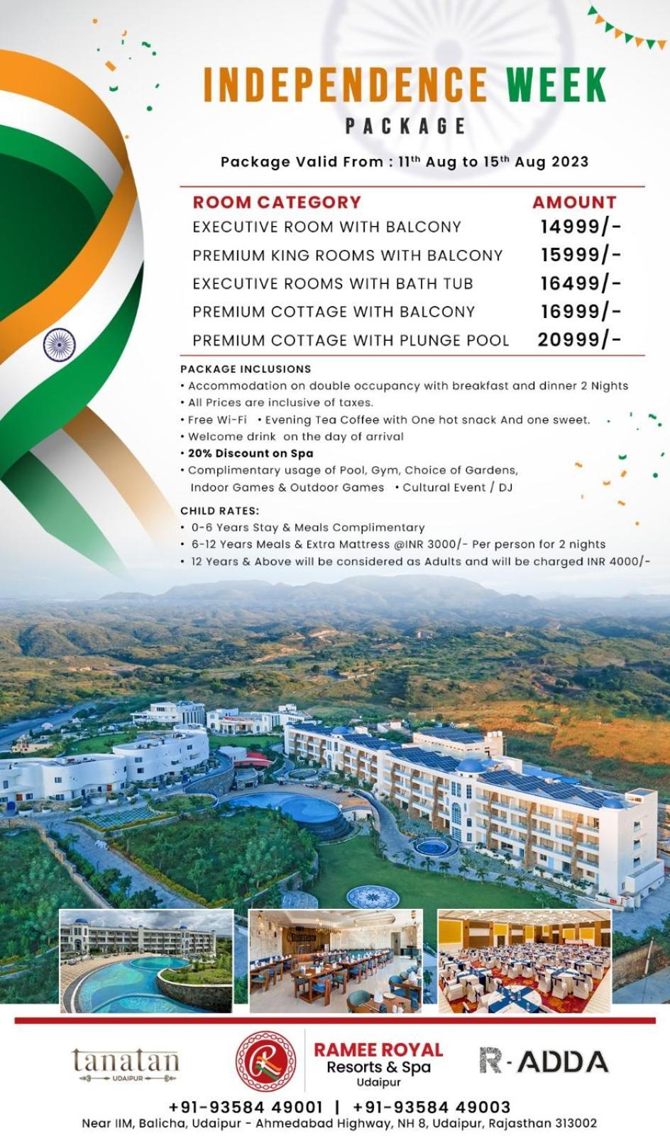 Ramee Royal Resort & Spa - Udaipur Eksteriør bilde